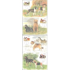 #2098-2101 Dogs Maxi FDC Set