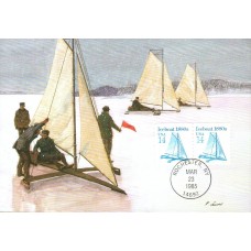 #2134 Iceboat 1880s Maxi FDC