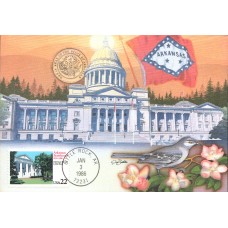 #2167 Arkansas Statehood Maxi FDC