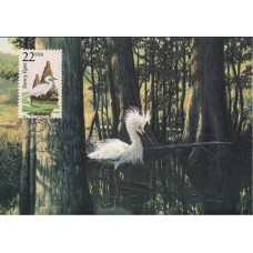 #2321 Snowy Egret Maxi FDC