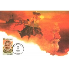 #2418 Ernest Hemingway Maxi FDC