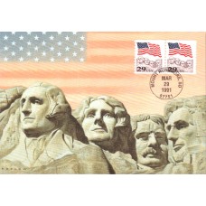 #2523 Flag over Mt. Rushmore Maxi FDC