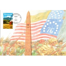 #2533 Vermont Statehood Maxi FDC