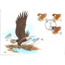 #2595-97 Eagle and Shield Maxi FDC