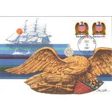 #2602 Eagle and Shield Maxi FDC