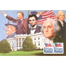 #2609 Flag Over White House Maxi FDC