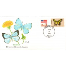 MI Common Blue Butterfly Cover