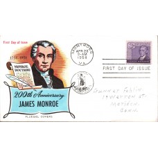 #1105 James Monroe Fluegel FDC