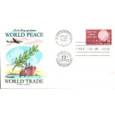 #1129 World Peace - Trade Fluegel FDC