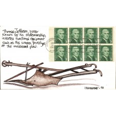 #1299 Thomas Jefferson Fogt FDC