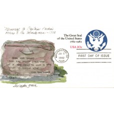 #U602 US Great Seal Fogt FDC