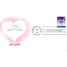 #3123 Love - Swans Foust FDC