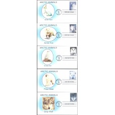 #3288-92 Arctic Animals Foust FDC Set