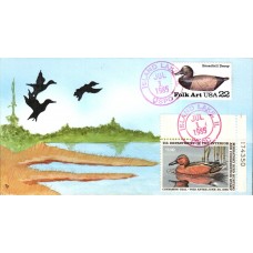 #RW52 Cinnamon Teal Plate Foust FDC