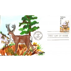 #2294 Mule Deer Fox FDC