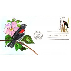 #2303 Red-winged Blackbird Fox FDC