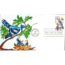 #2318 Blue Jay Fox FDC