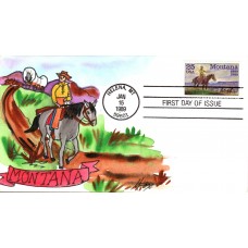 #2401 Montana Statehood Fox FDC