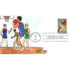 #2560 Basketball Centennial Fox FDC