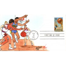 #2560 Basketball Centennial Fox FDC