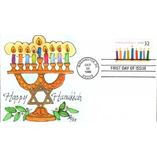 #3118 Hanukkah Fox FDC