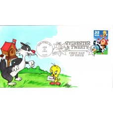 #3204 Sylvester and Tweety Fox FDC