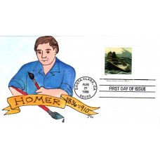 #3236j Art: Winslow Homer Fox FDC