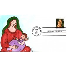 #3536 Madonna and Child Fox FDC