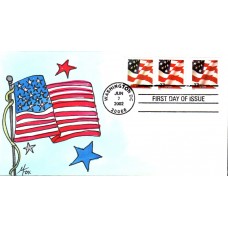 #3621//32 US Flag Fox FDC