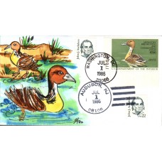 #RW53 Fulvous Whistling Plate Duck Dual Fox FDC