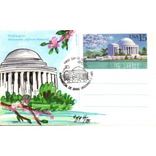 #UX144 Jefferson Memorial Fox FDC