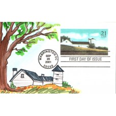 #UX375 White Barn Fox FDC