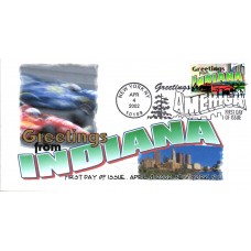 #3574 Greetings From Indiana FPMG FDC