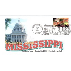 #3719 Greetings From Mississippi FPMG FDC