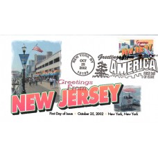 #3725 Greetings From New Jersey FPMG FDC