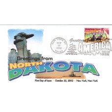 #3729 Greetings From North Dakota FPMG FDC