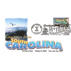 #3735 Greetings From South Carolina FPMG FDC