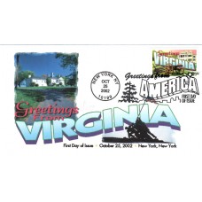 #3741 Greetings From Virginia FPMG FDC