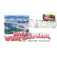 #3743 Greetings From West Virginia FPMG FDC