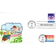 #3123-24 Love - Swans FEC FDC