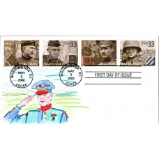 #3393-96 Distinguished Soldiers FEC FDC