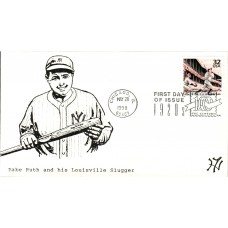 #3184a Babe Ruth Frankiewicz FDC