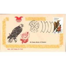 #1953 Alabama Birds - Flowers Fulton FDC