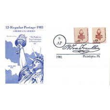 #1594//1816 Statue of Liberty Torch Gamm FDC