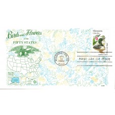 #1975 Minnesota Birds - Flowers Gamm FDC