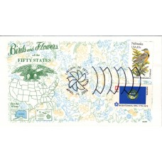 #1979 Nebraska Birds - Flowers Combo Gamm FDC