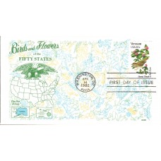 #1997 Vermont Birds - Flowers Gamm FDC