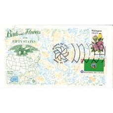 #1999 Washington Birds - Flowers Combo Gamm FDC