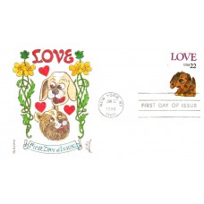 #2202 LOVE - Puppy Gamm FDC