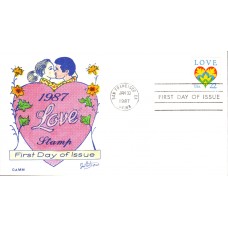 #2248 LOVE - Hearts Gamm FDC